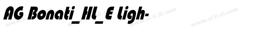 AG Bonati_HL_E Ligh字体转换